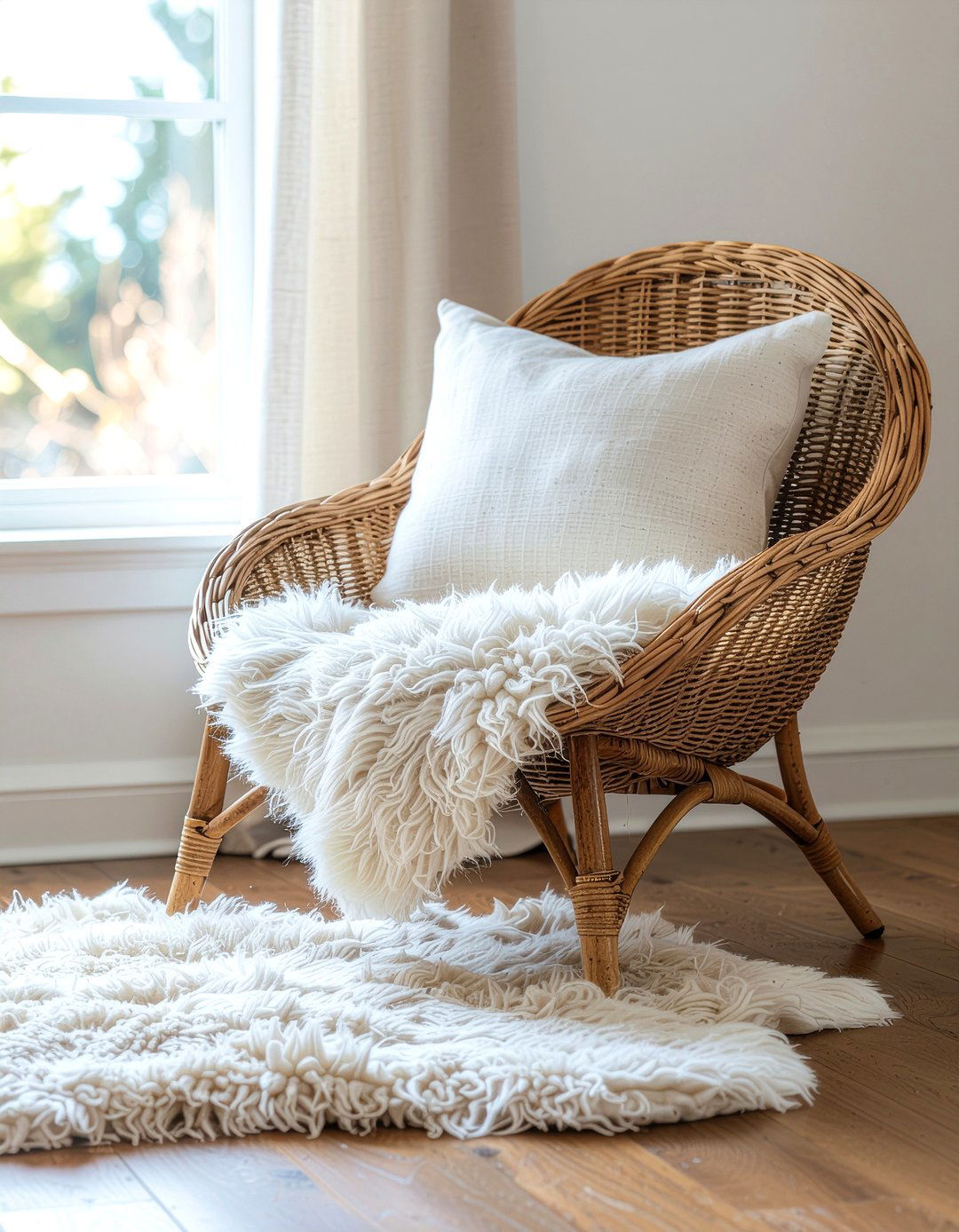 Rattan Chair - 30 rattan bedroom ideas