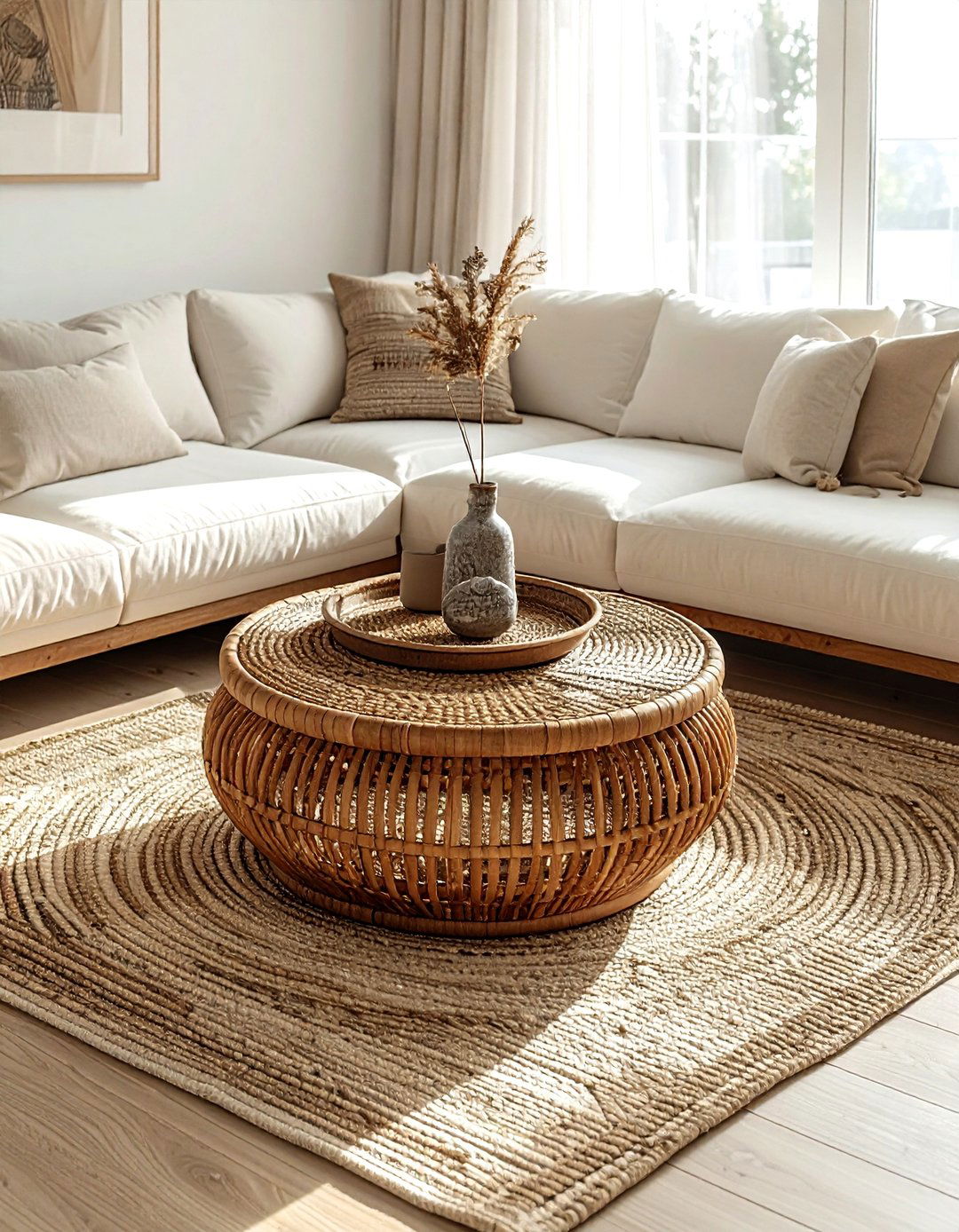 Rattan Coffee Table - 30 rattan decor ideas