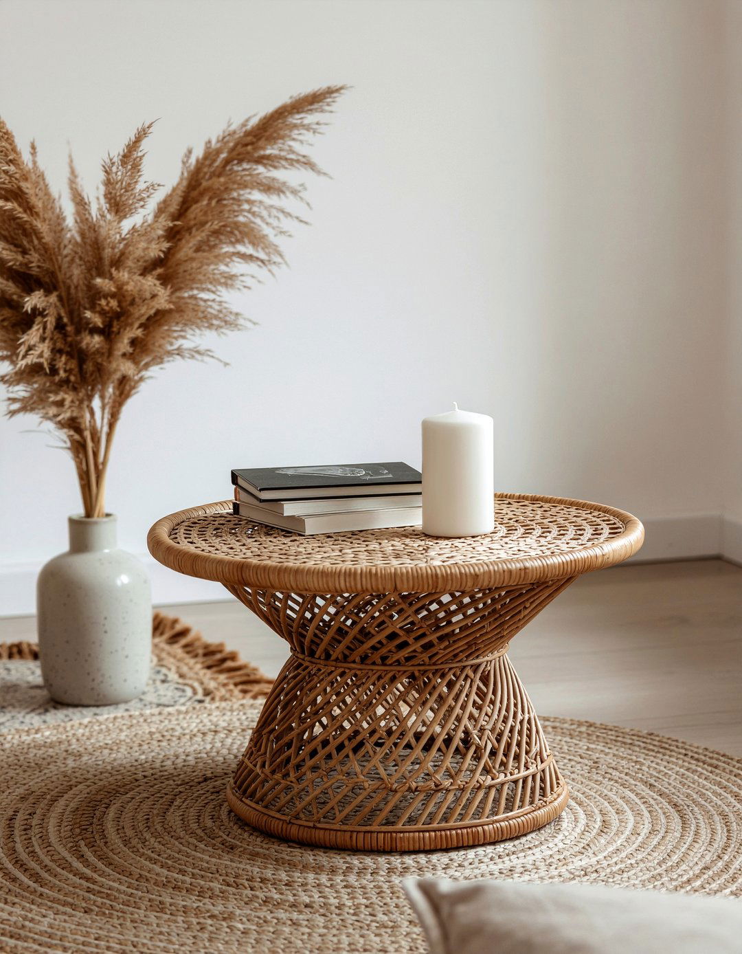 Rattan Coffee Table - 30 rattan living room ideas