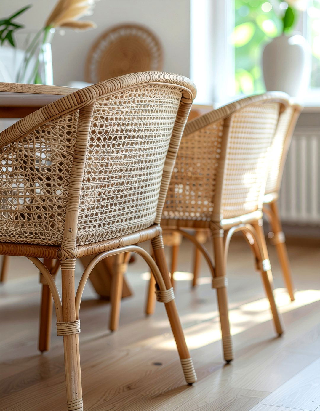 Rattan Dining Chairs - 30 neutral dining chair ideas