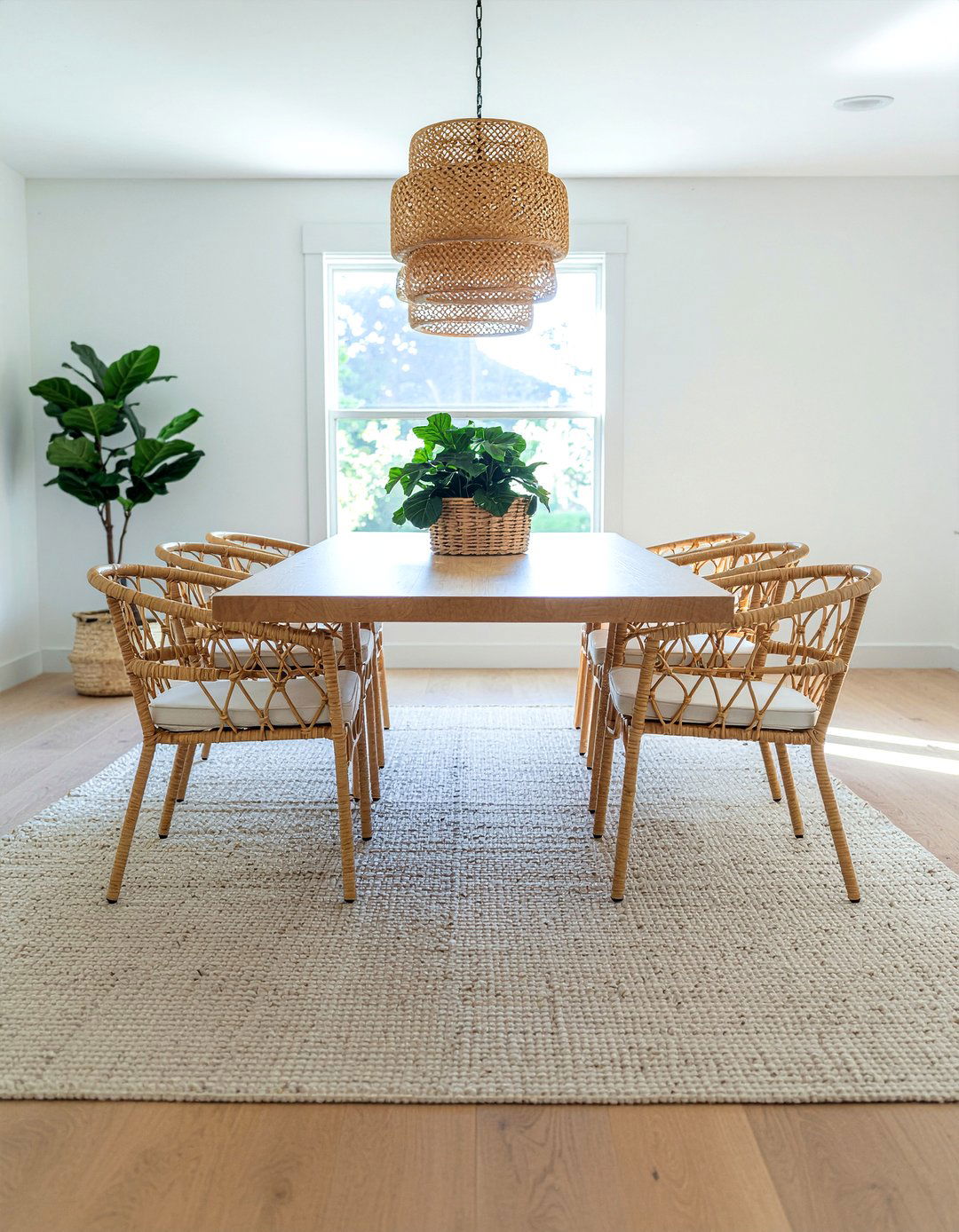 Rattan Dining Chairs - 30 current dining room ideas