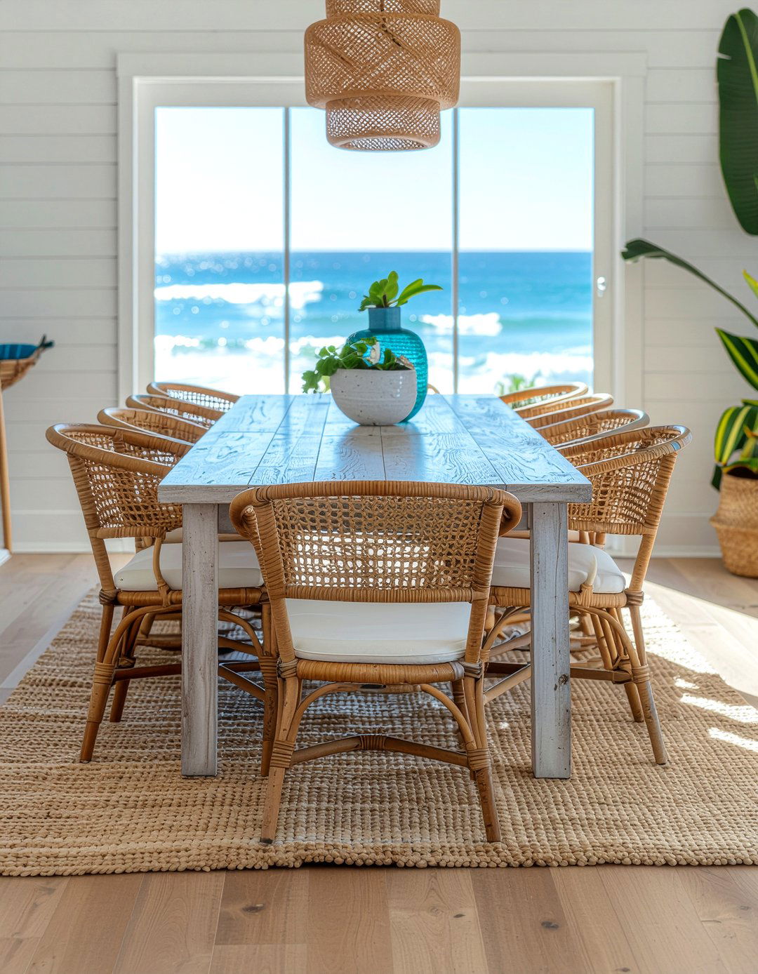 Rattan Dining Chairs - 30 dining room seating for 8 ideas