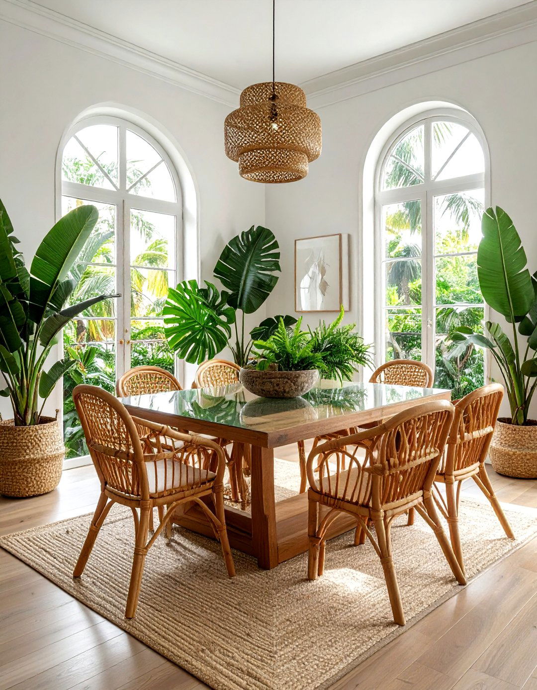 Rattan Dining Decor - 30 Asian dining room ideas
