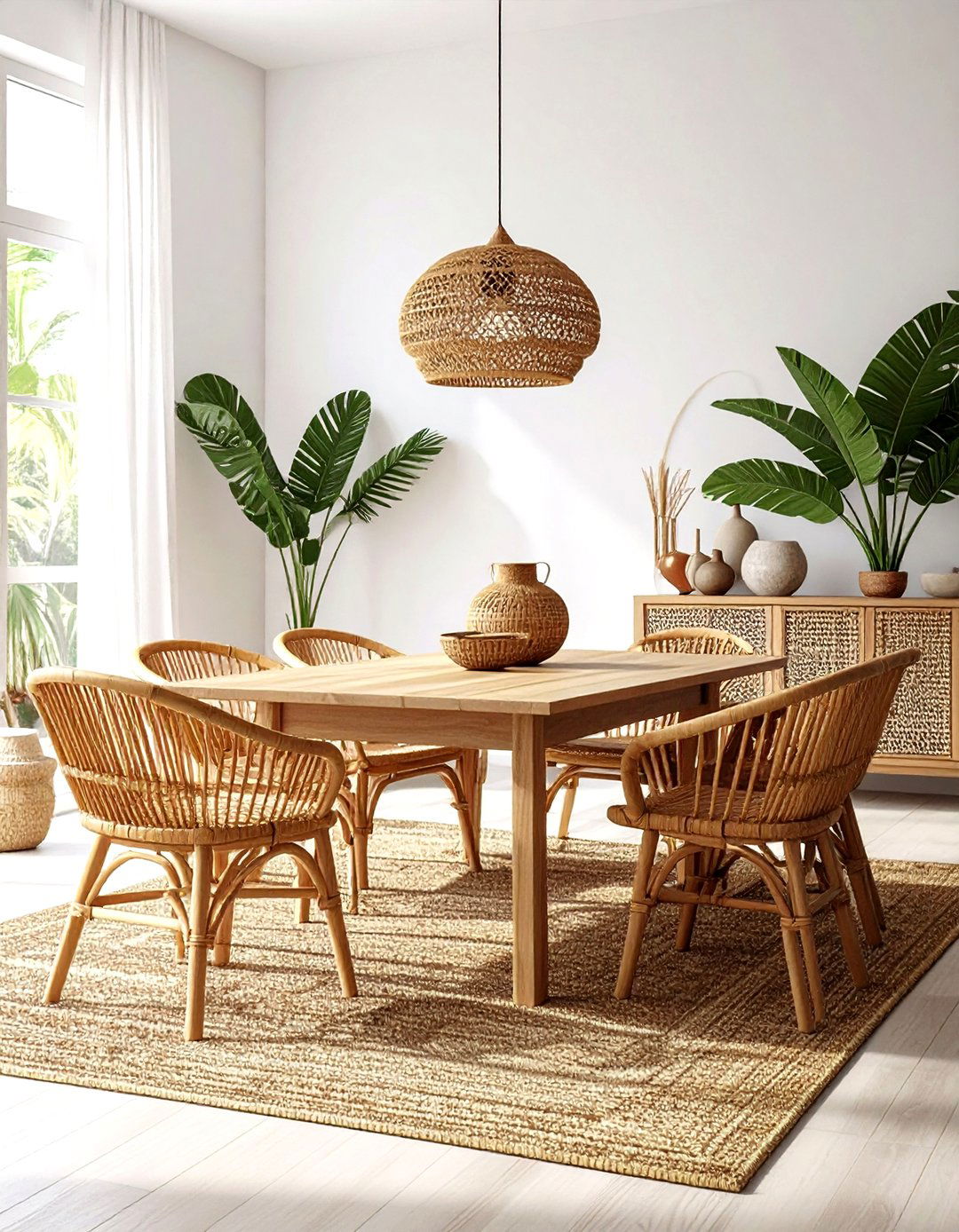 Rattan Dining Furniture - 30 Indonesian dining room ideas