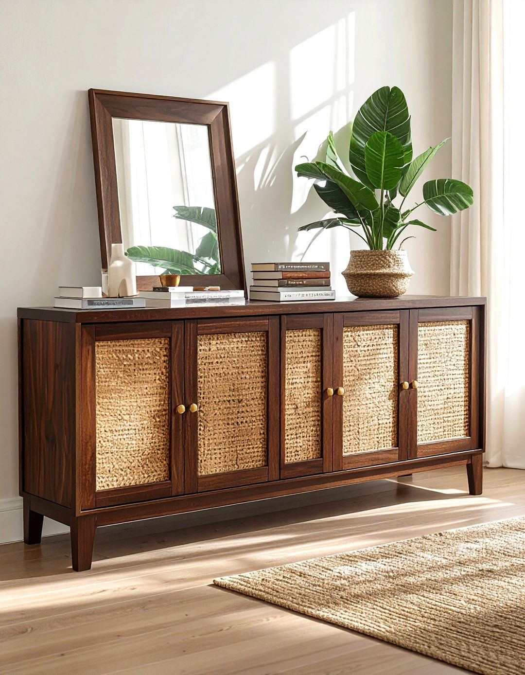 Rattan Door Sideboard - 30 dining room sideboard ideas