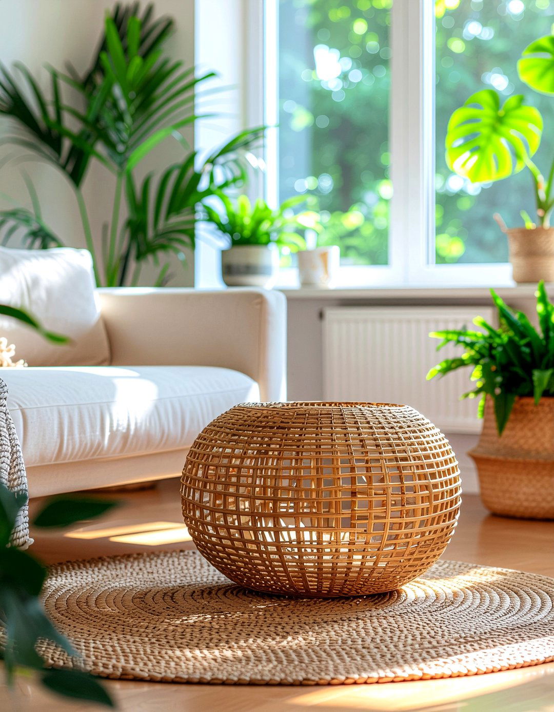 Rattan End Table - 30 living room end table ideas