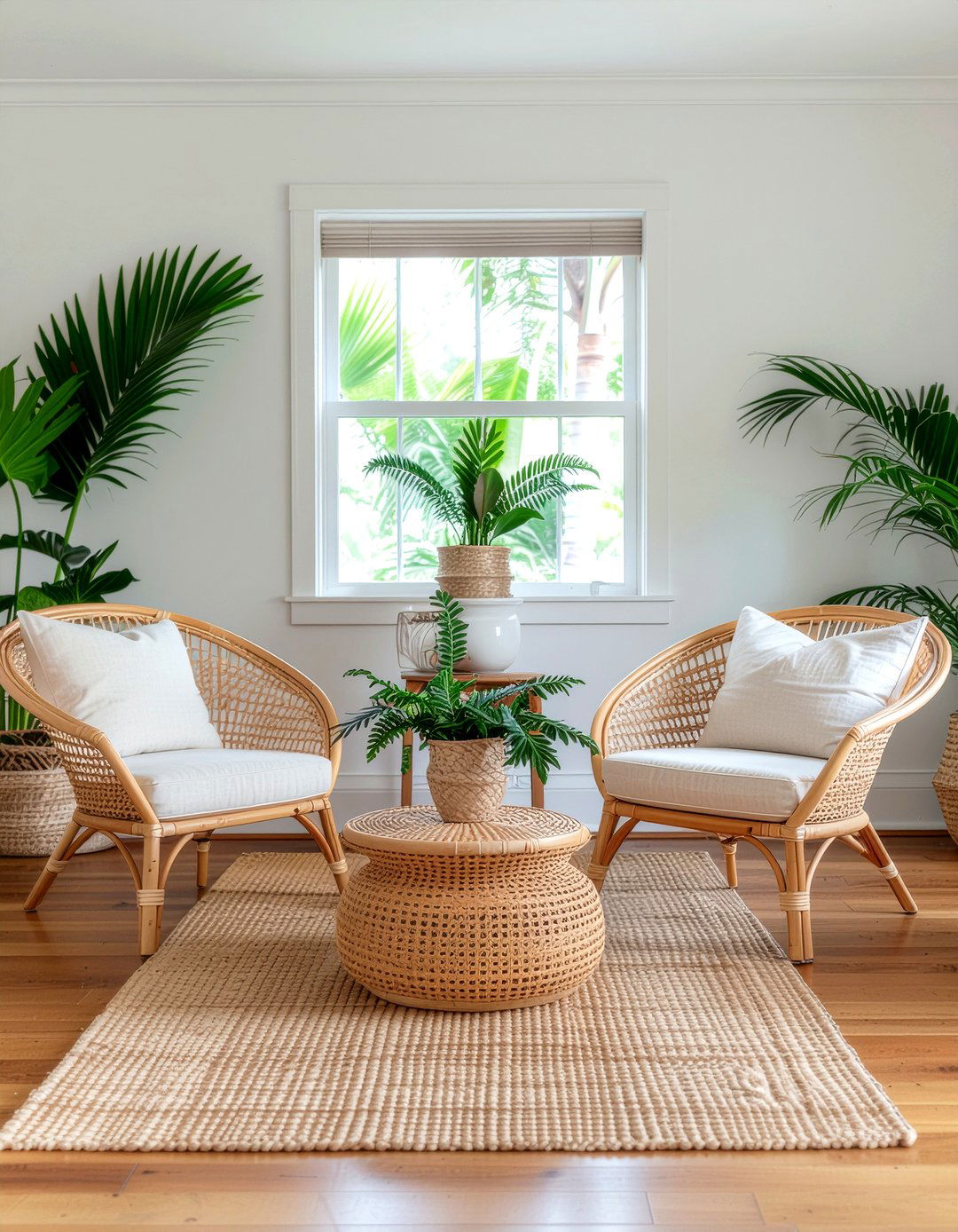 Rattan Furniture - 30 coastal living room ideas