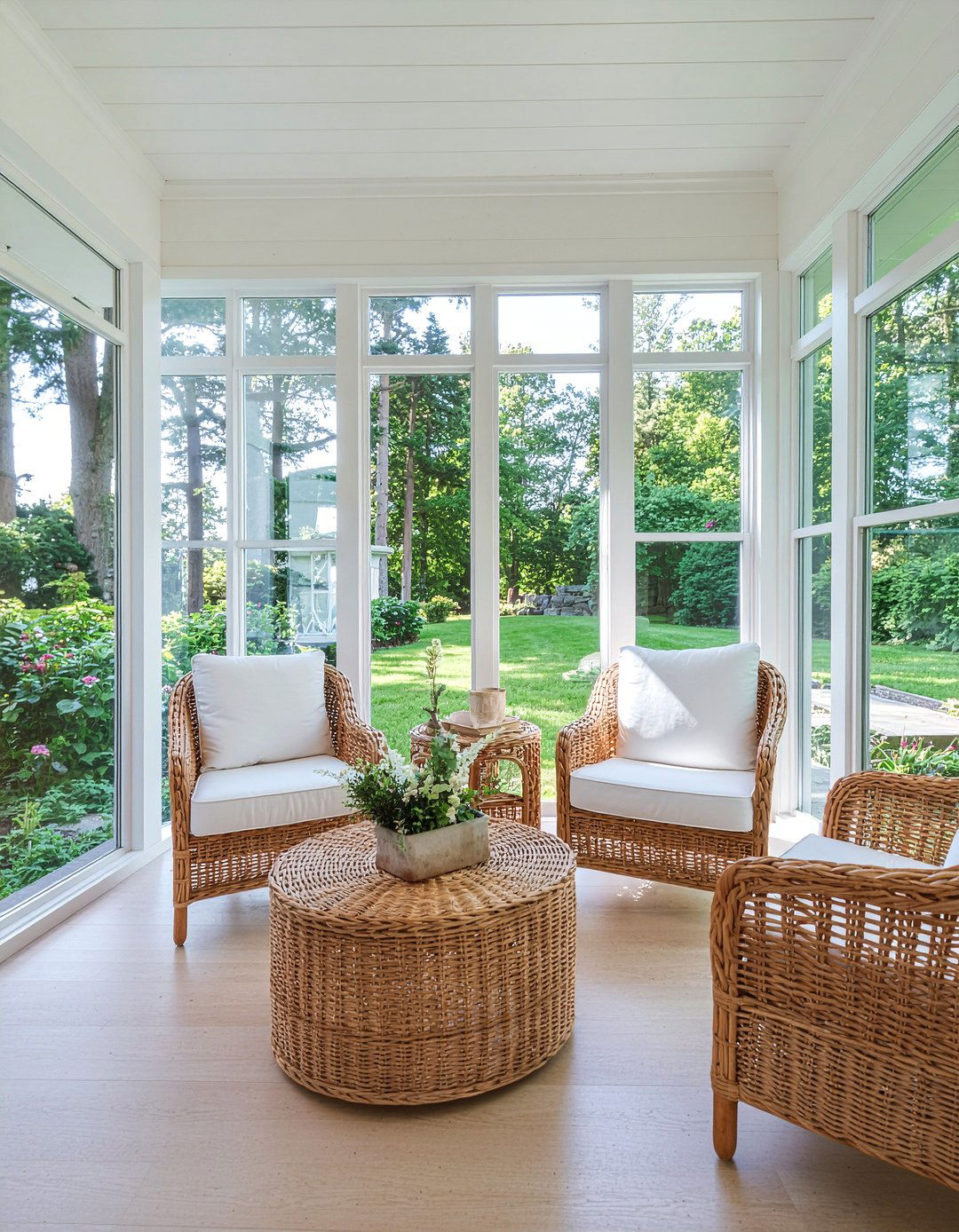 Rattan Furniture - 30 conservatory living room ideas