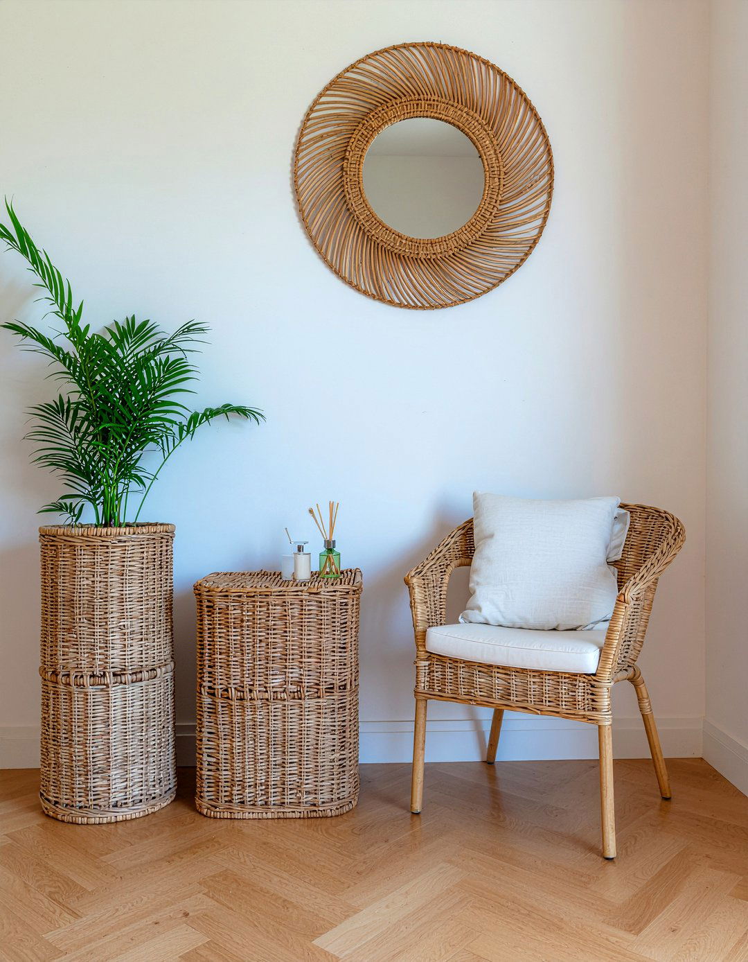 Rattan Furniture - 30 jungle bathroom ideas