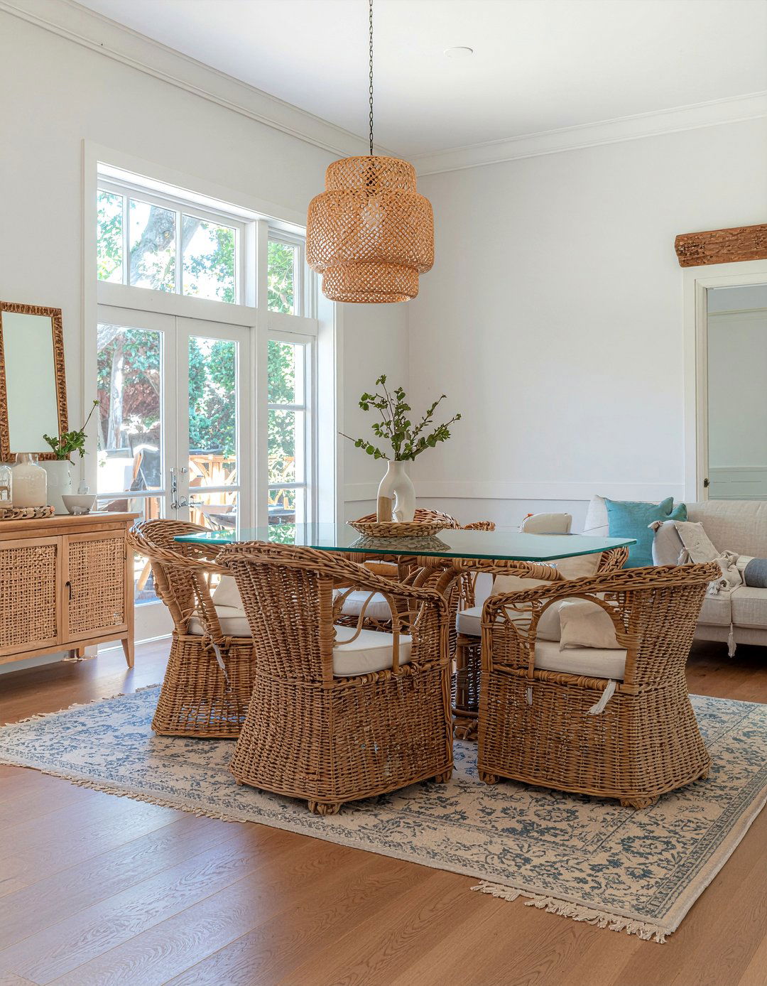 Rattan Furniture Dining Room - 30 jungle dining room ideas