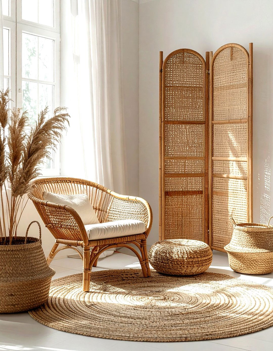 Rattan Living Room - 30 zen living room ideas