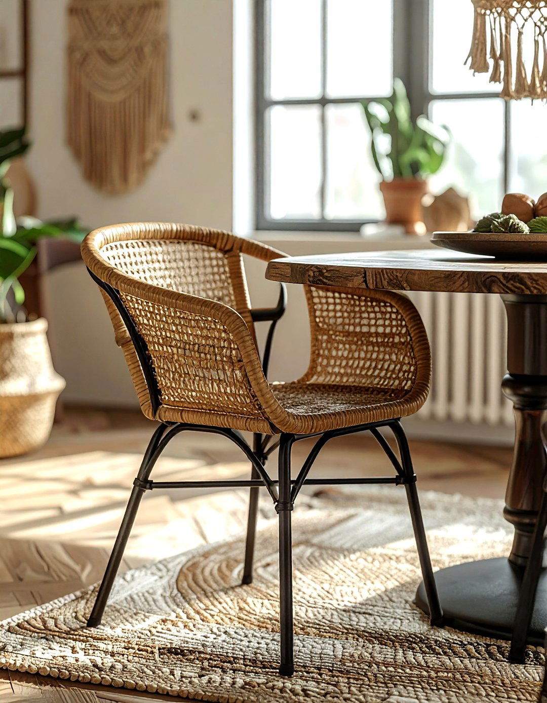 Rattan Metal Dining Chair - 30 metal dining chair ideas
