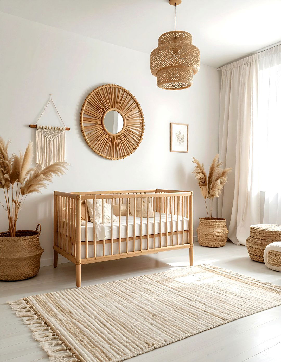 Rattan Nursery - 30 nursery decor ideas