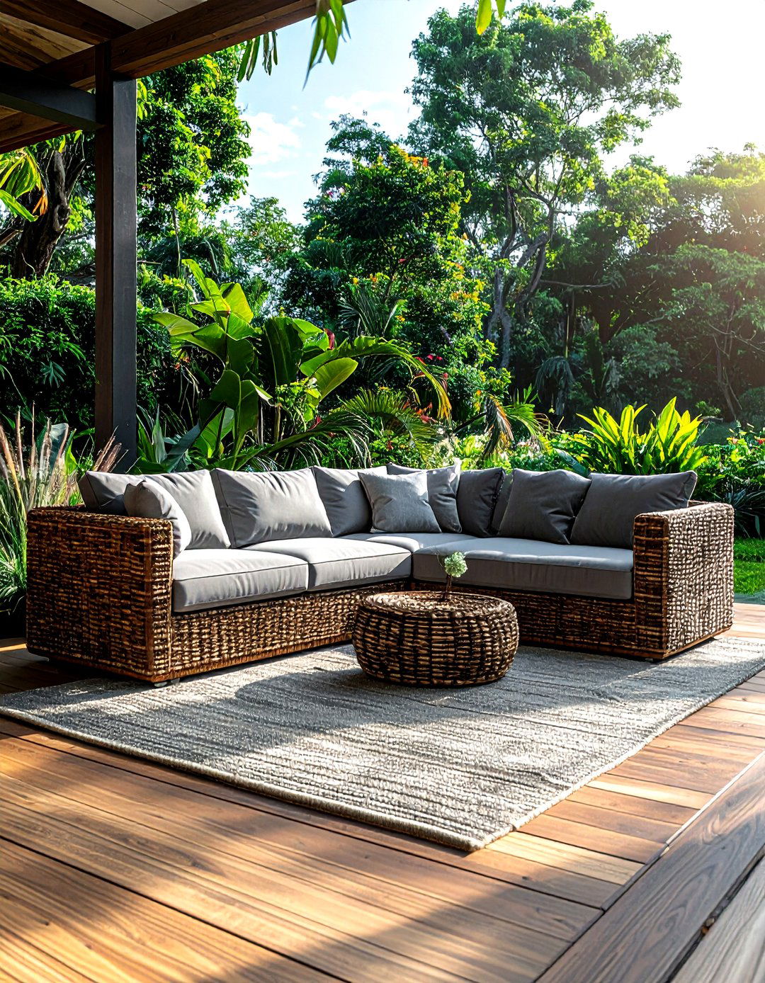 Rattan Outdoor Sofa - 30 rattan decor ideas