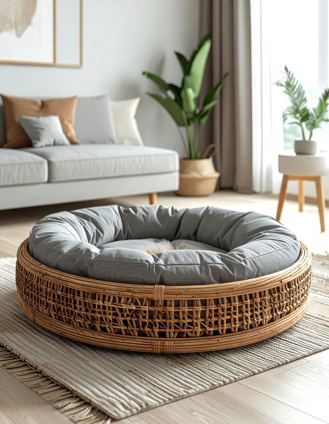Rattan Pet Bed - 30 rattan decor ideas
