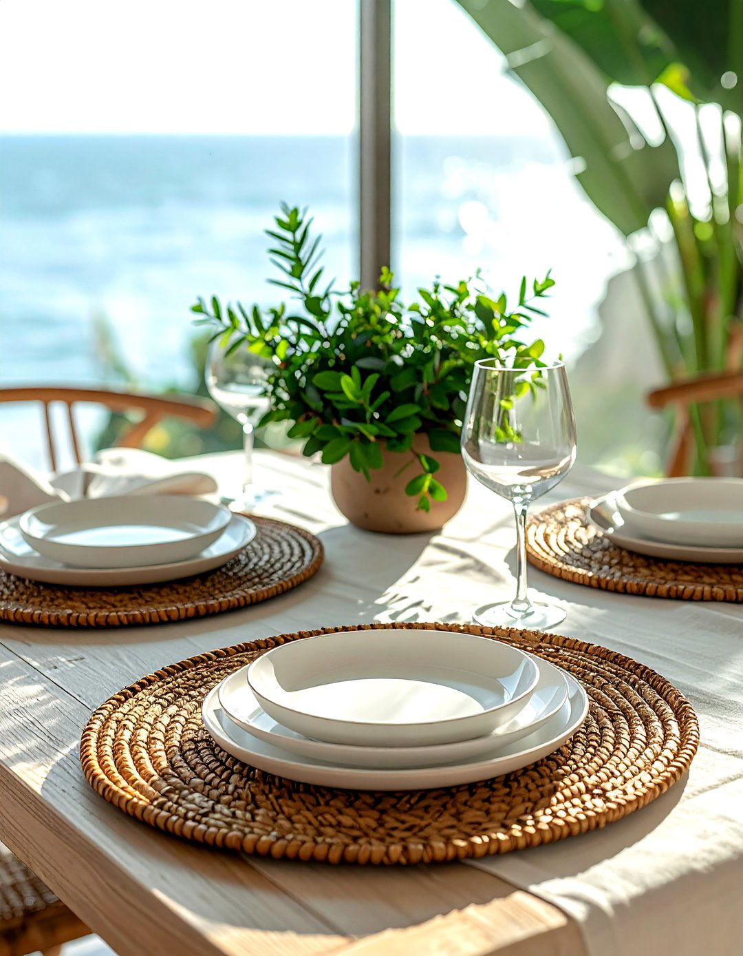 Rattan Placemat - 30 rattan decor ideas