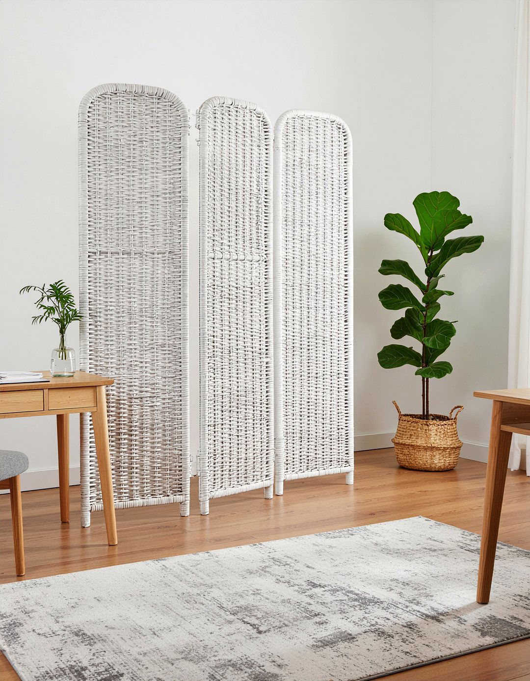 Rattan Room Divider - 30 rattan living room ideas