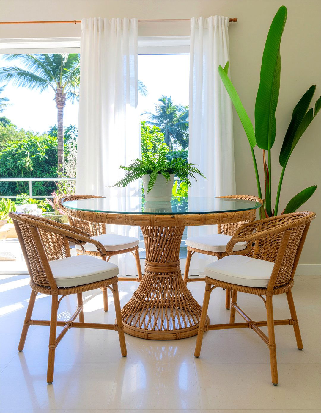 Rattan Round Dining Table - 30 round dining table ideas