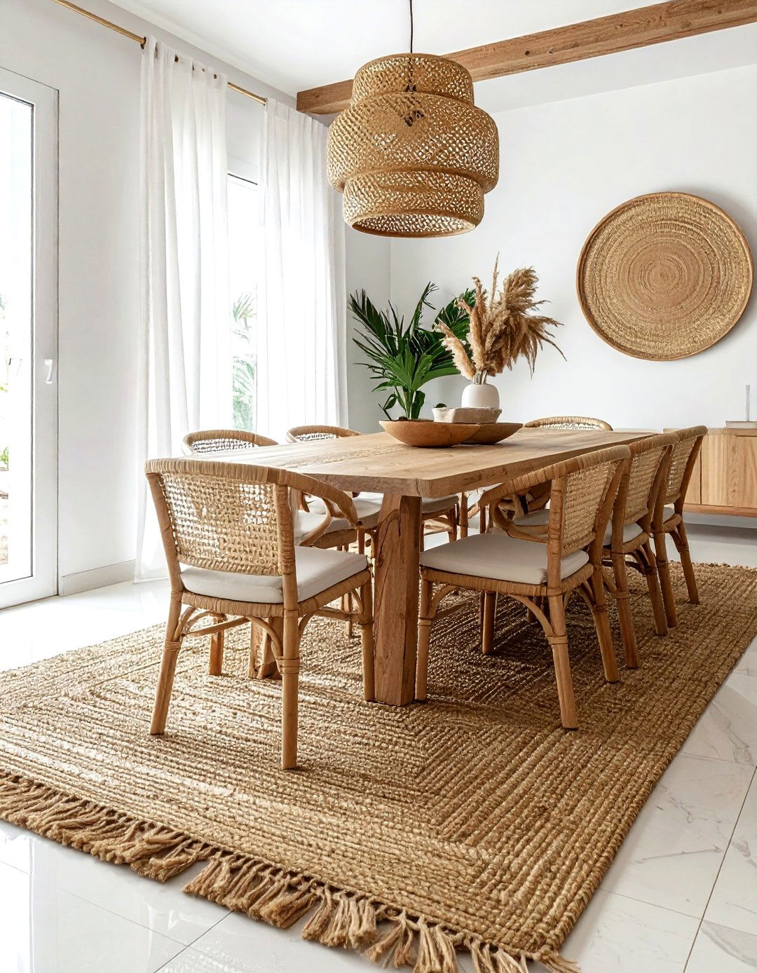 30 Rattan Dining Room Ideas for a Modern Coastal Aesthetic