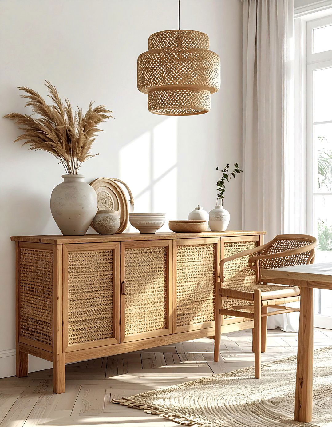 Rattan Sideboard Dining Room - 30 rattan dining room ideas