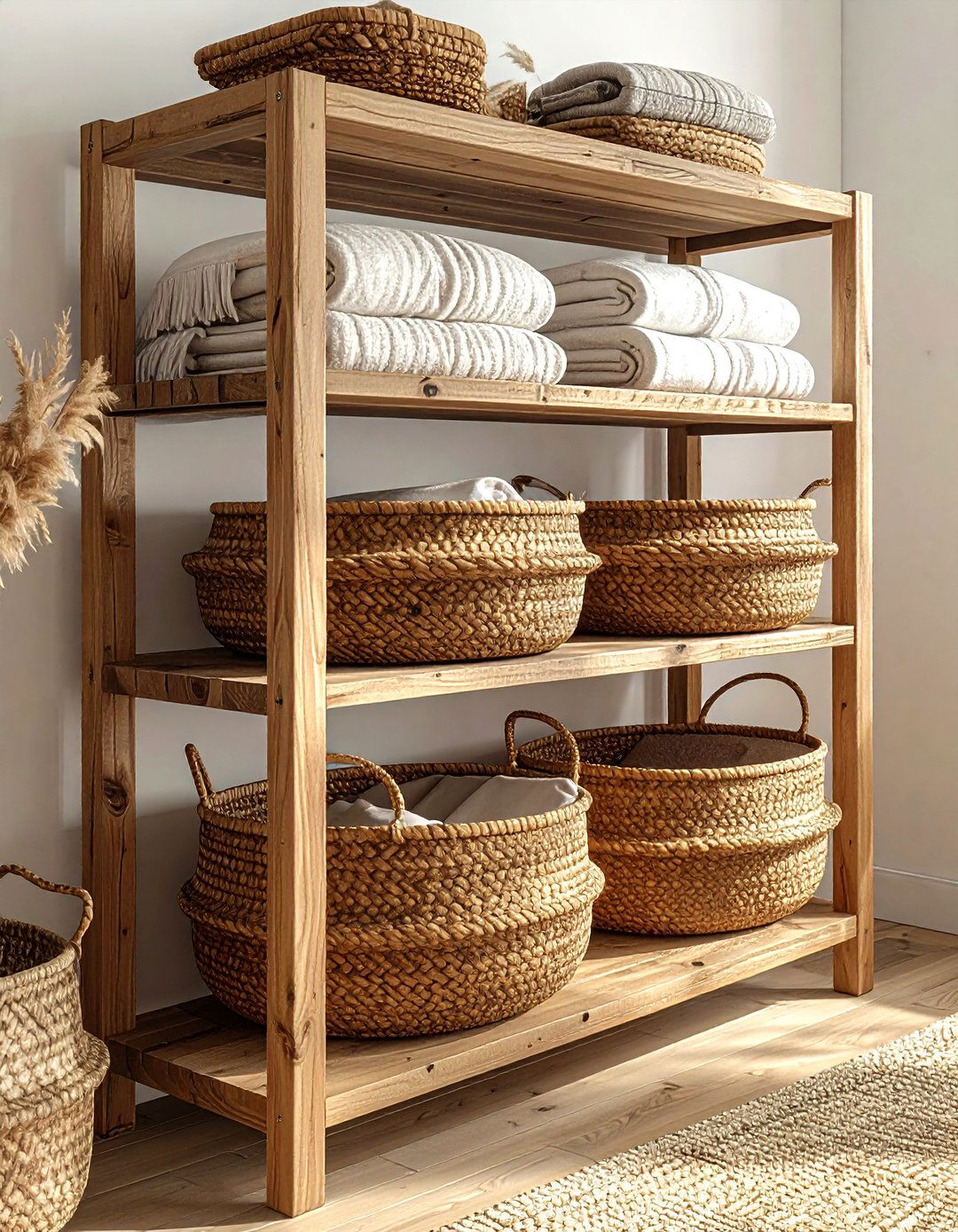 Rattan Storage Basket - 30 rattan decor ideas