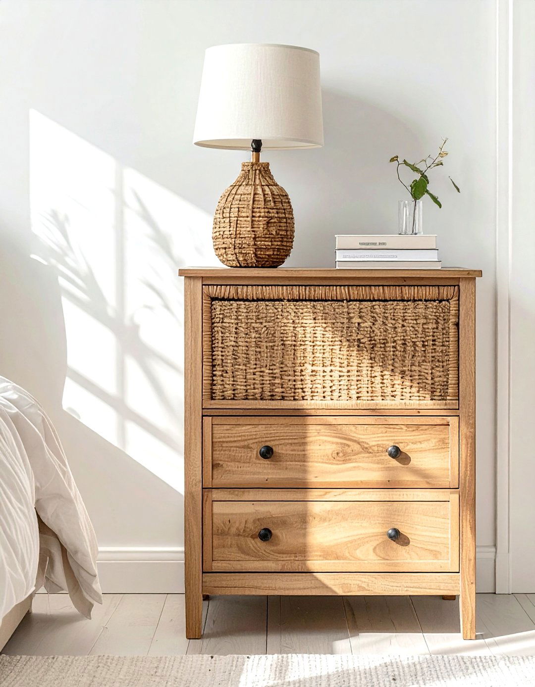 Rattan Storage Box - 30 dresser top styling ideas