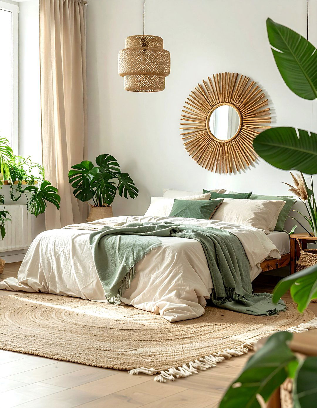 Rattan Sunburst Mirror - 30 sunburst mirror ideas