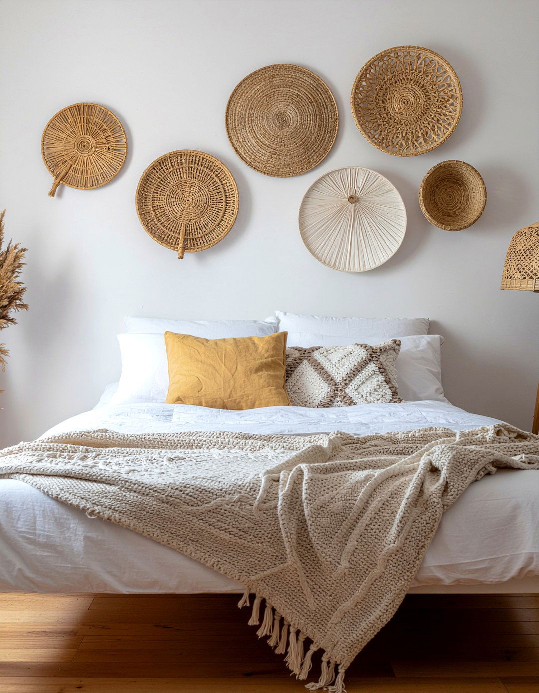 Rattan Wall Decor - 30 rattan bedroom ideas