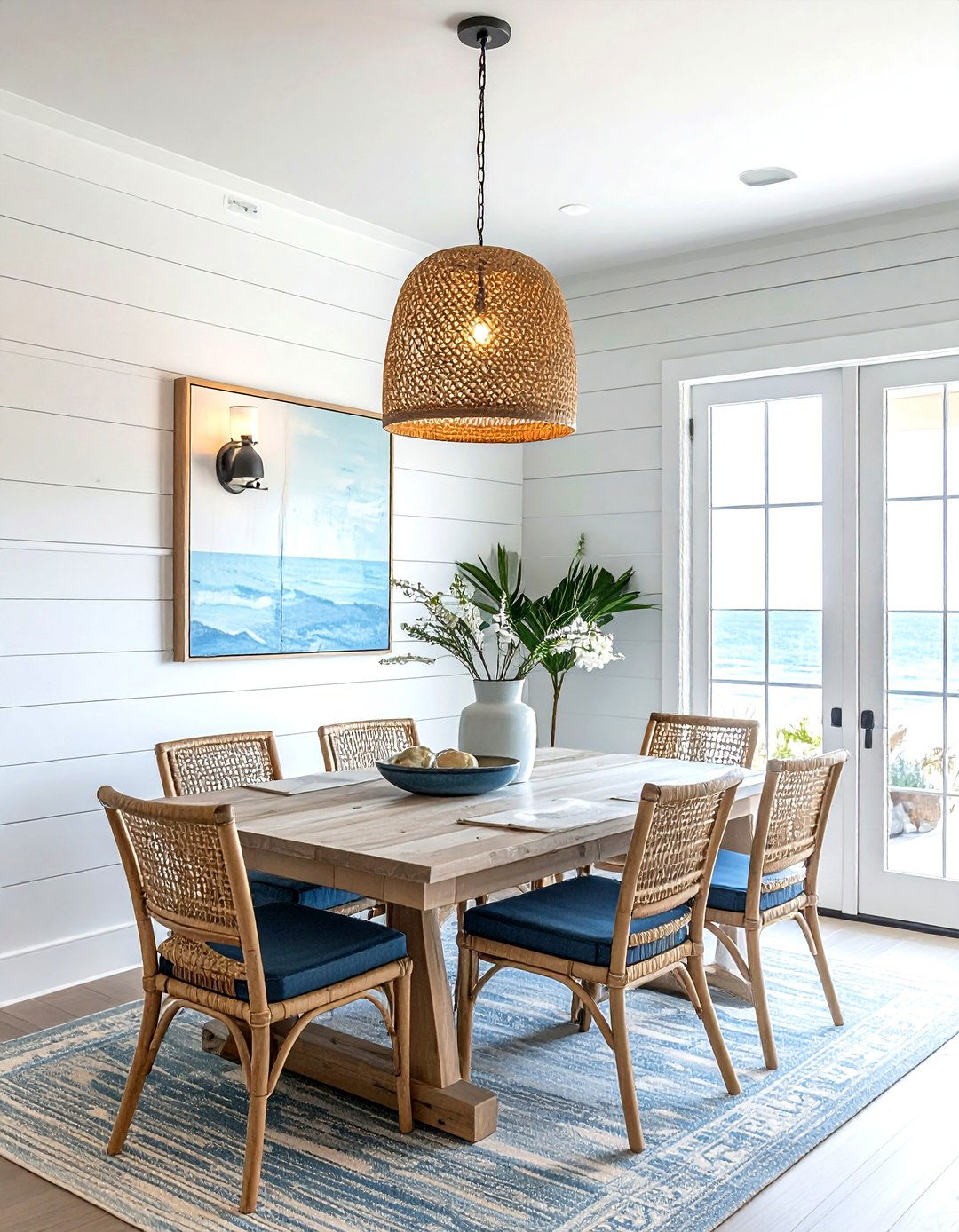 Rattan Woven Wall Sconce - 30 wall sconce dining room ideas