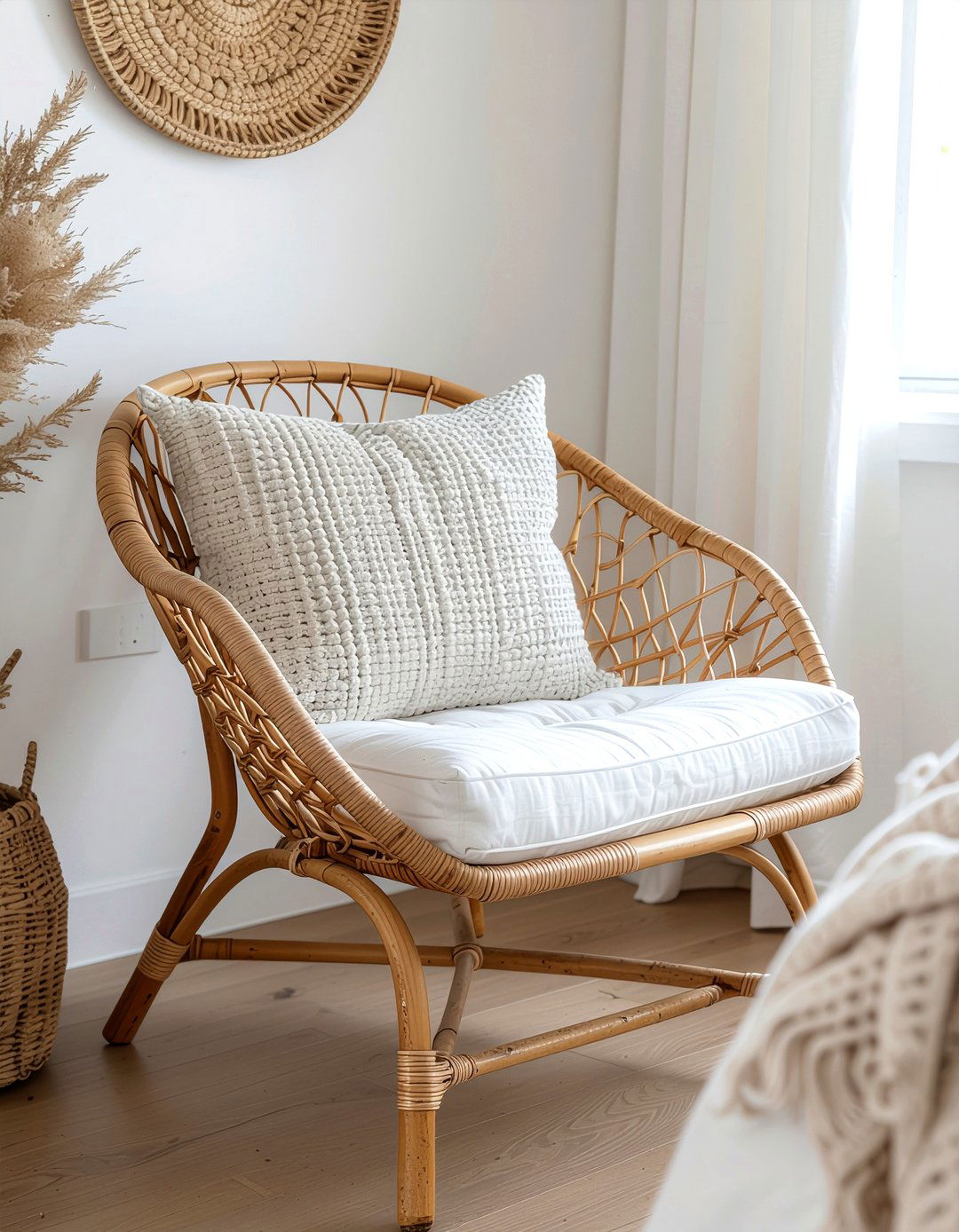 Rattan bedroom chair - 30 Norwegian bedroom ideas