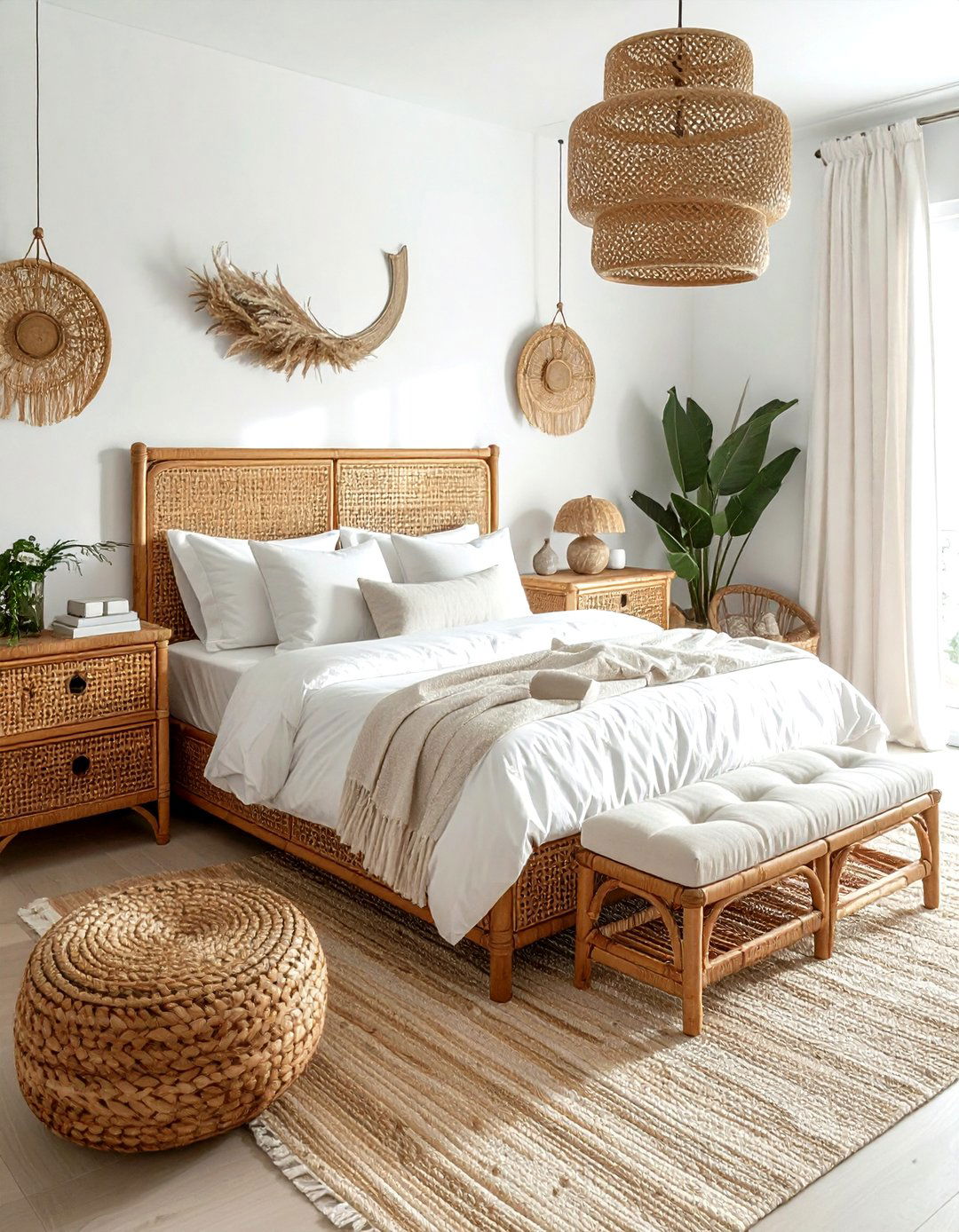 Rattan bedroom furniture - 30 Serena and Lily decor ideas