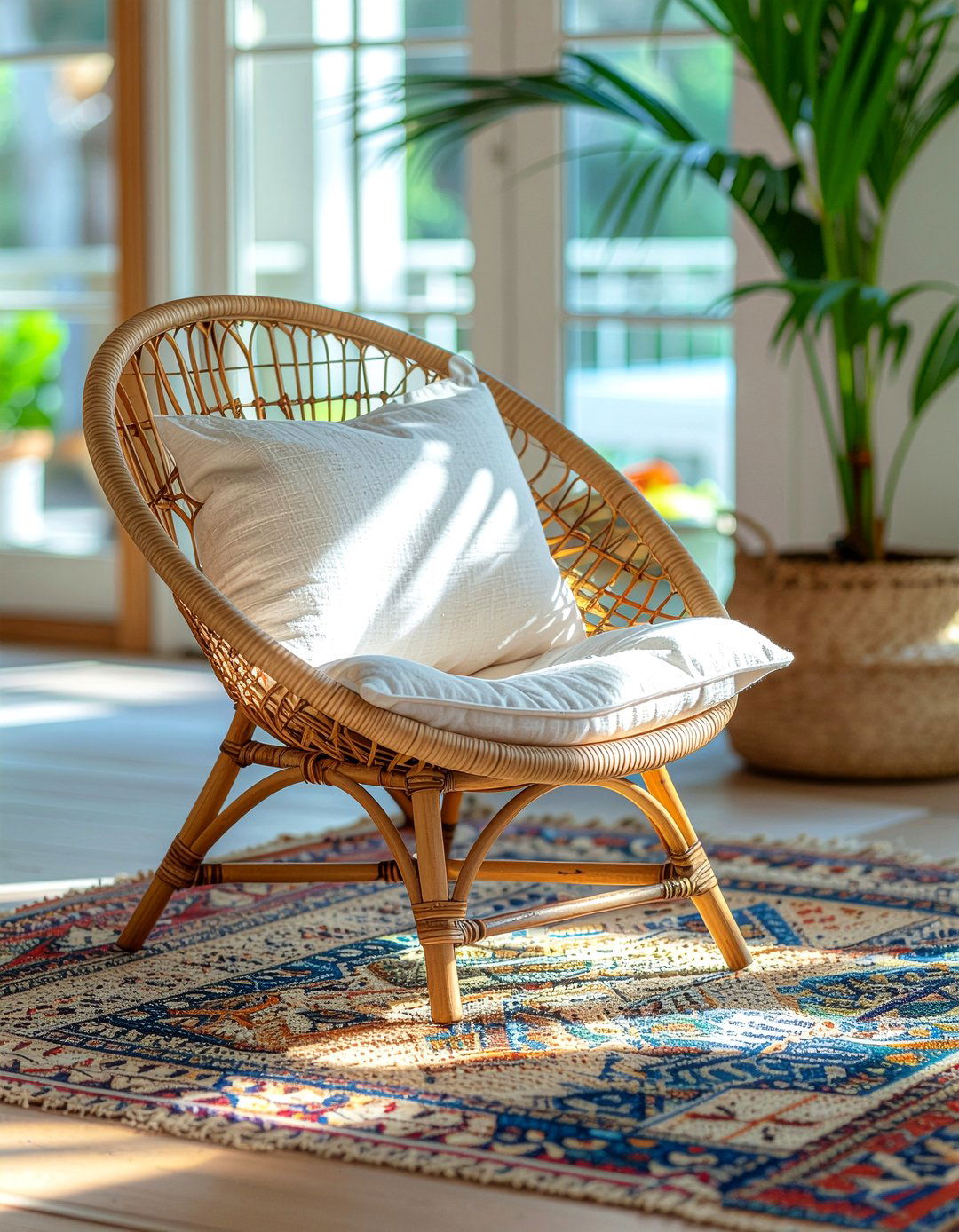 Rattan chair - 30 living room accent chair ideas