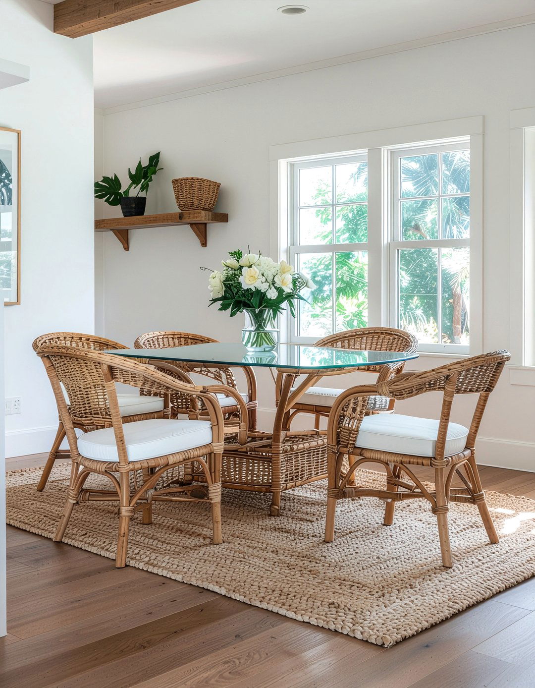Rattan dining chairs - 30 dining room glow-up ideas