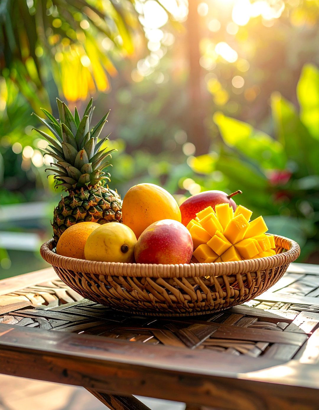Rattan fruit bowl - 30 fruit bowl ideas