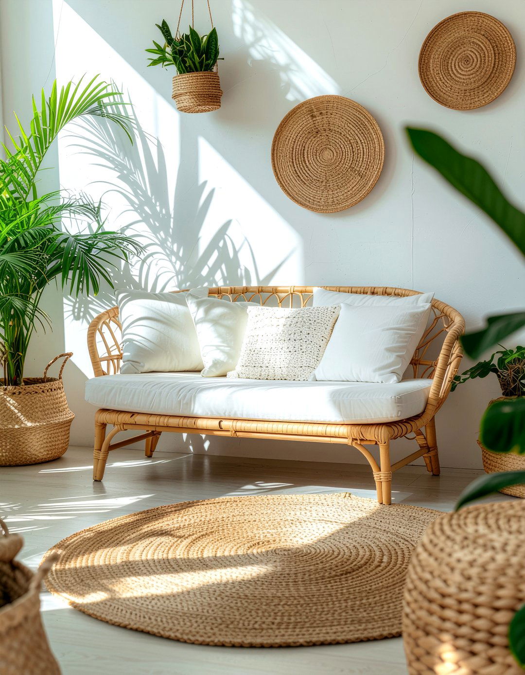 Rattan settee - 30 living room settee ideas