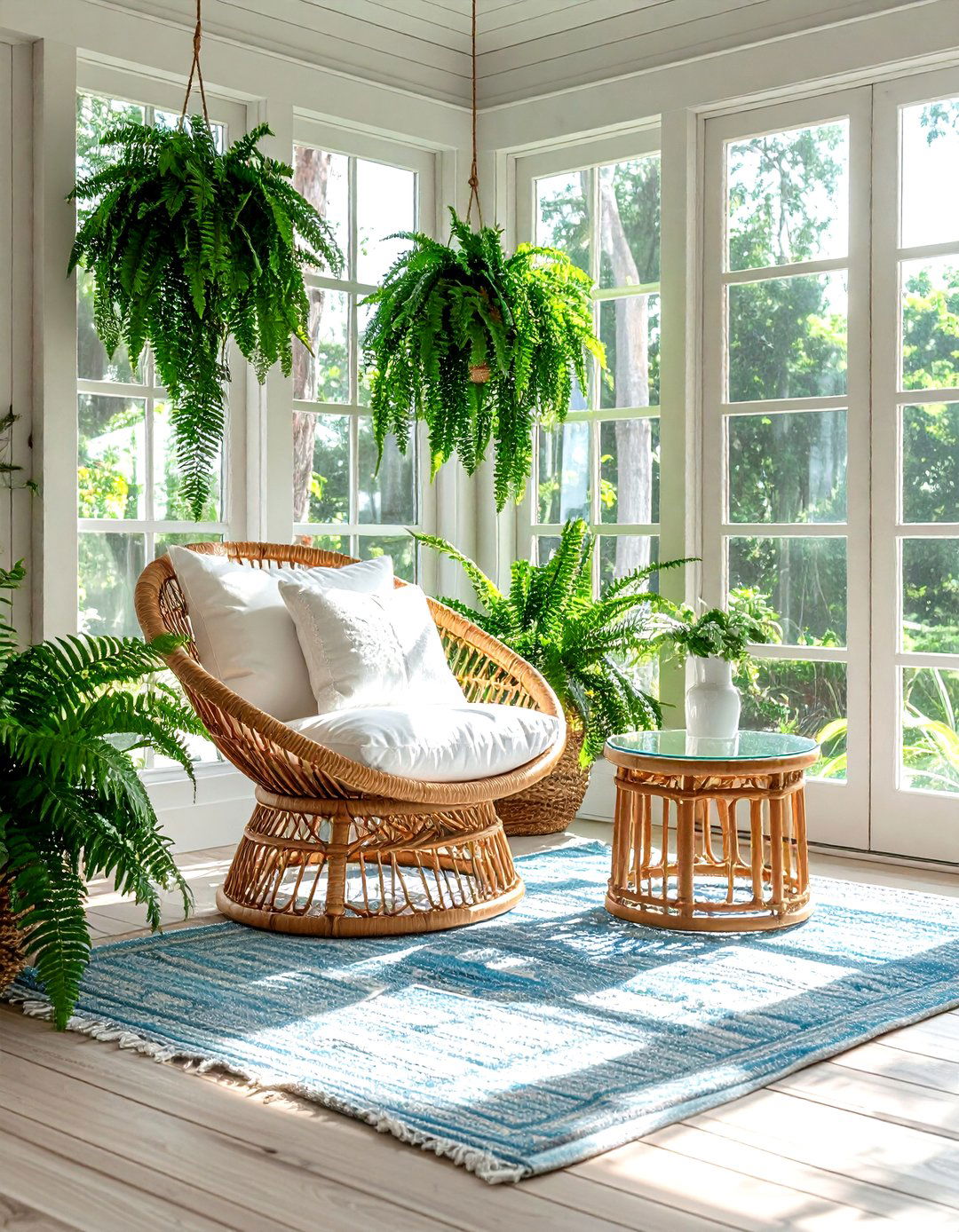 Rattan swivel chair - 30 living room swivel chairs