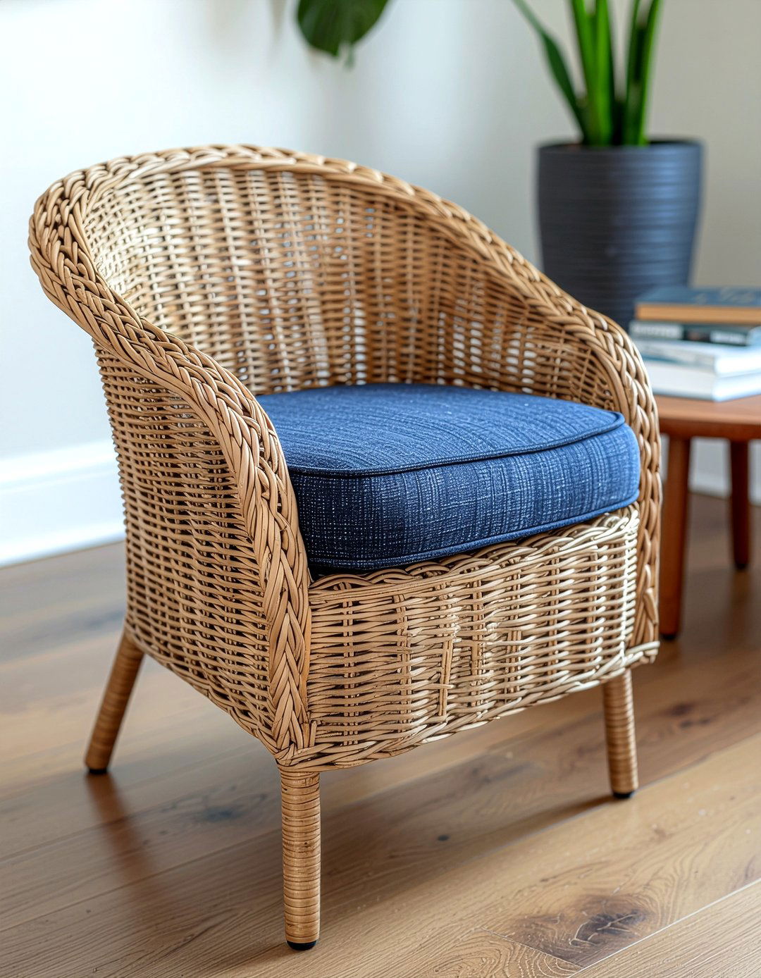 Rattan swivel chair - 30 living room Asian furniture ideas