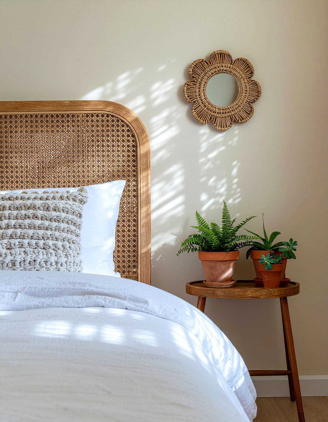 Rattan wall sconce - 30 bedroom sconces