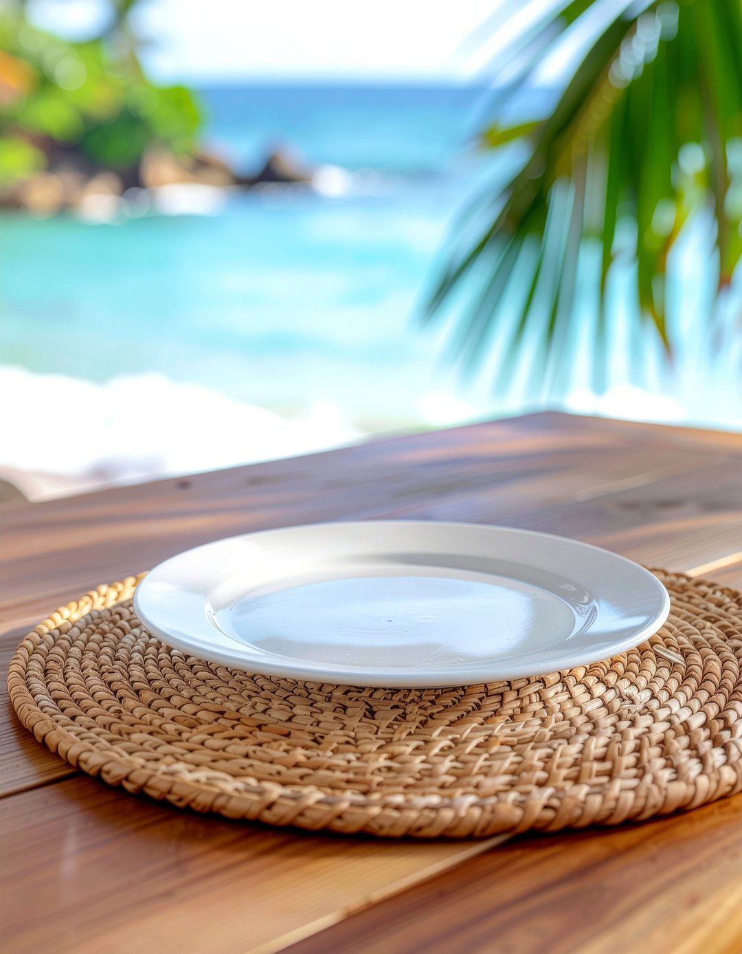 Rattan woven placemat - 30 placemat dining ideas