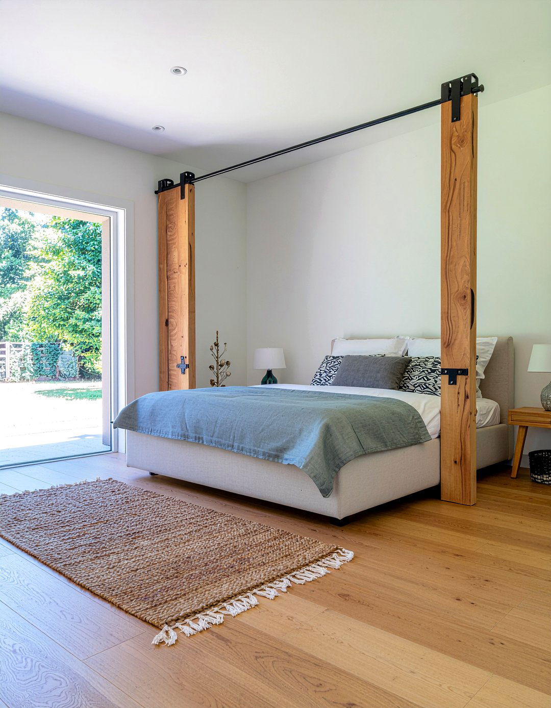 Raw Edge Wood Door - 30 bedroom barn doors