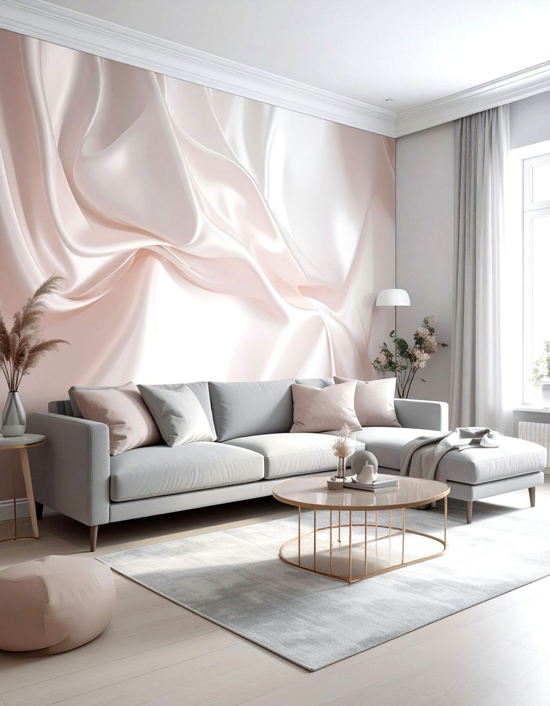 Raw Silk Wallpaper - 30 living room wall texture ideas