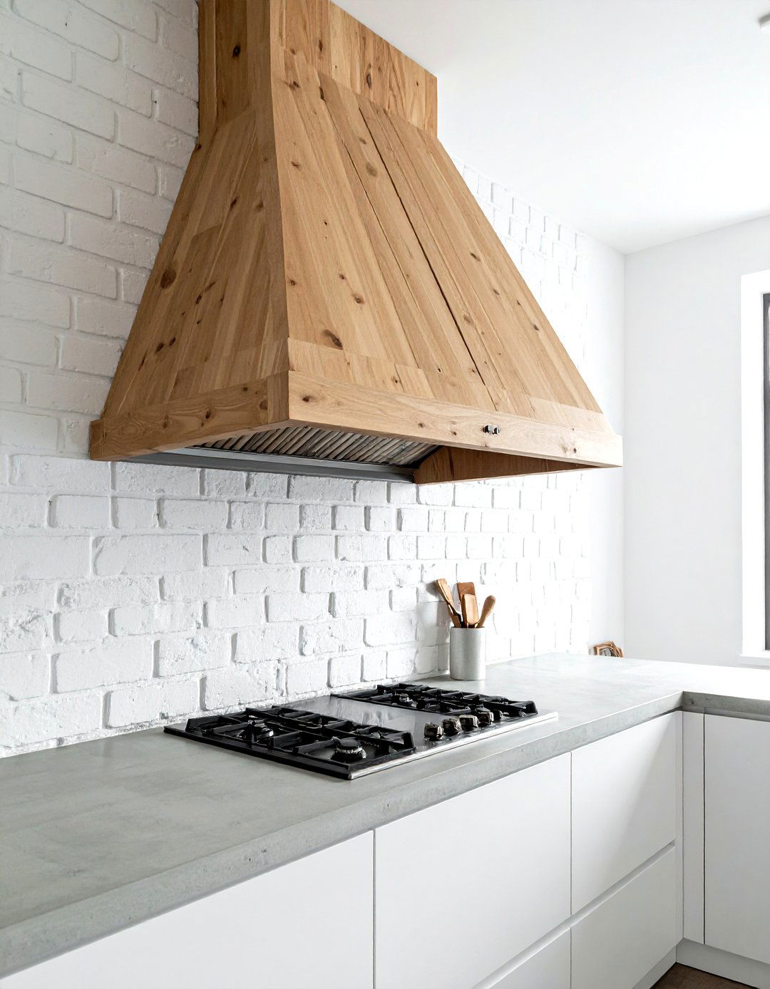 Raw Wood Range Hood - 30 wood hood kitchen ideas