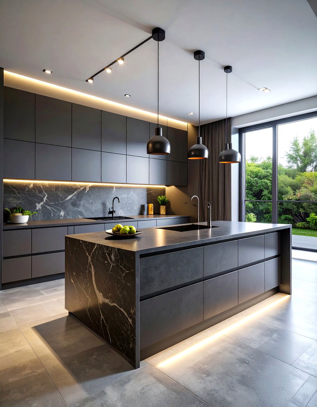 Raw concrete quartz kitchen - 30 Caesarstone kitchen ideas