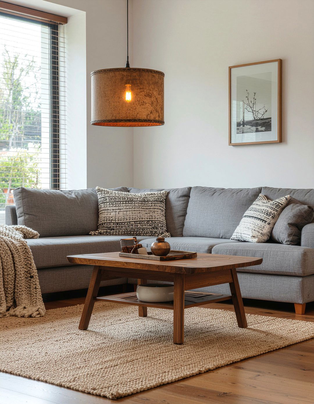 Rawhide Lampshade Lighting - 30 living room southwestern furniture ideas