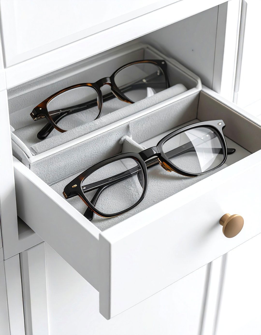 Reading Glasses Case Holder - 30 living room drawer organization ideas