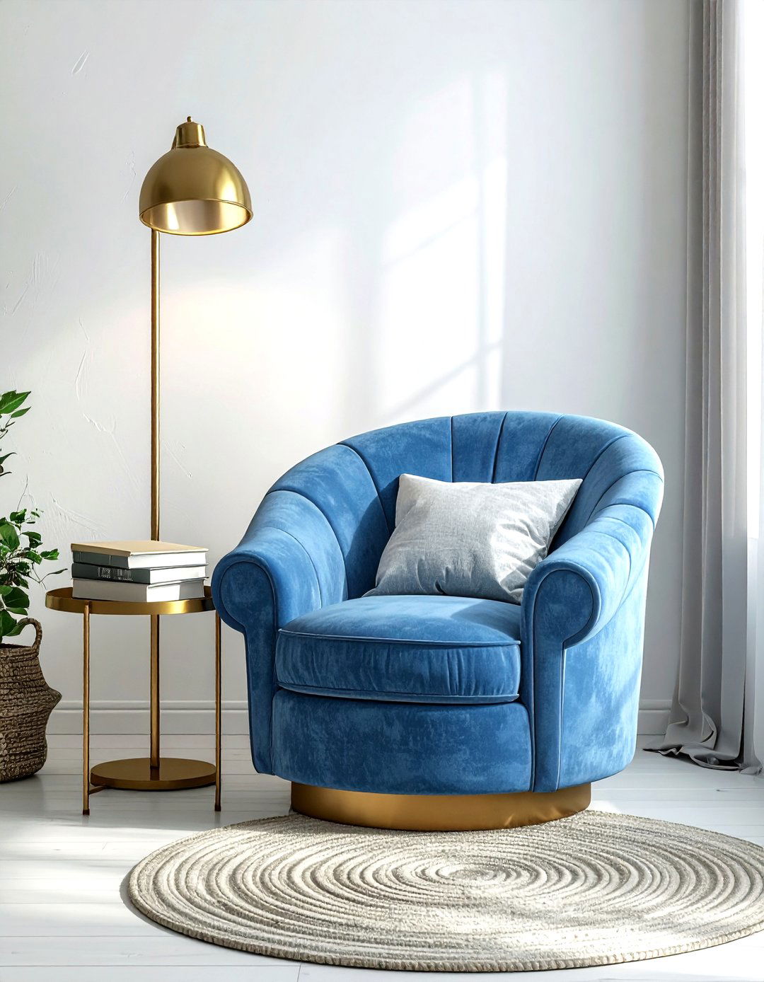 Reading Nook Barrel Chair - 30 living room barrel chair ideas