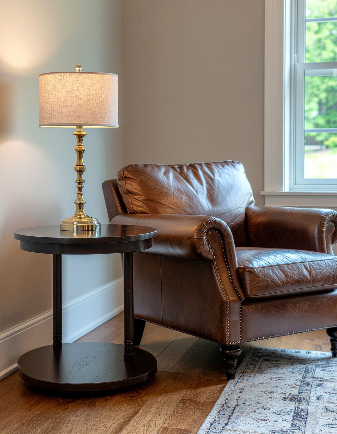 Reading Nook Bronze Table Lamp - 30 bronze accent living room ideas