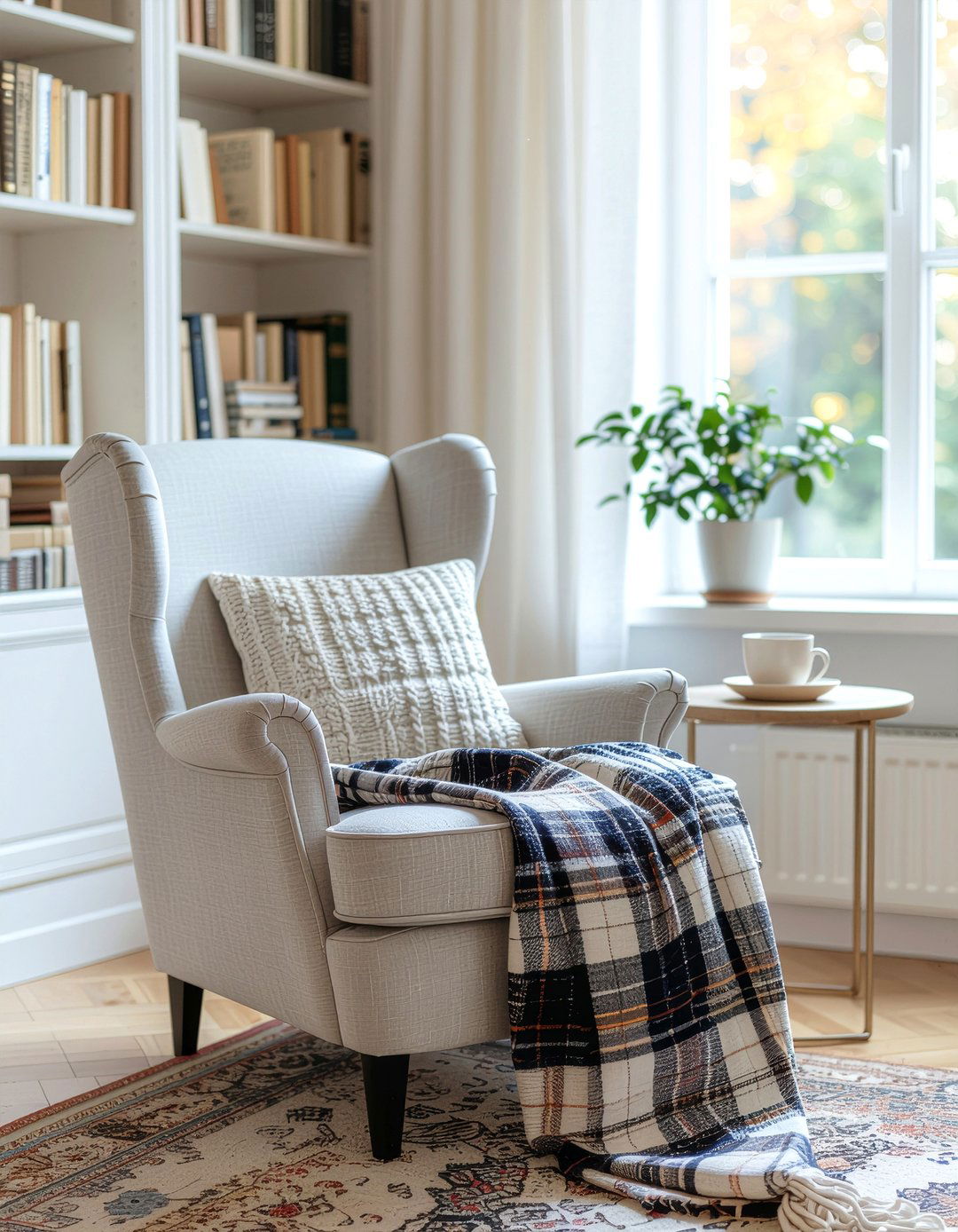 Reading Nook Chair - 30 light academia living room ideas