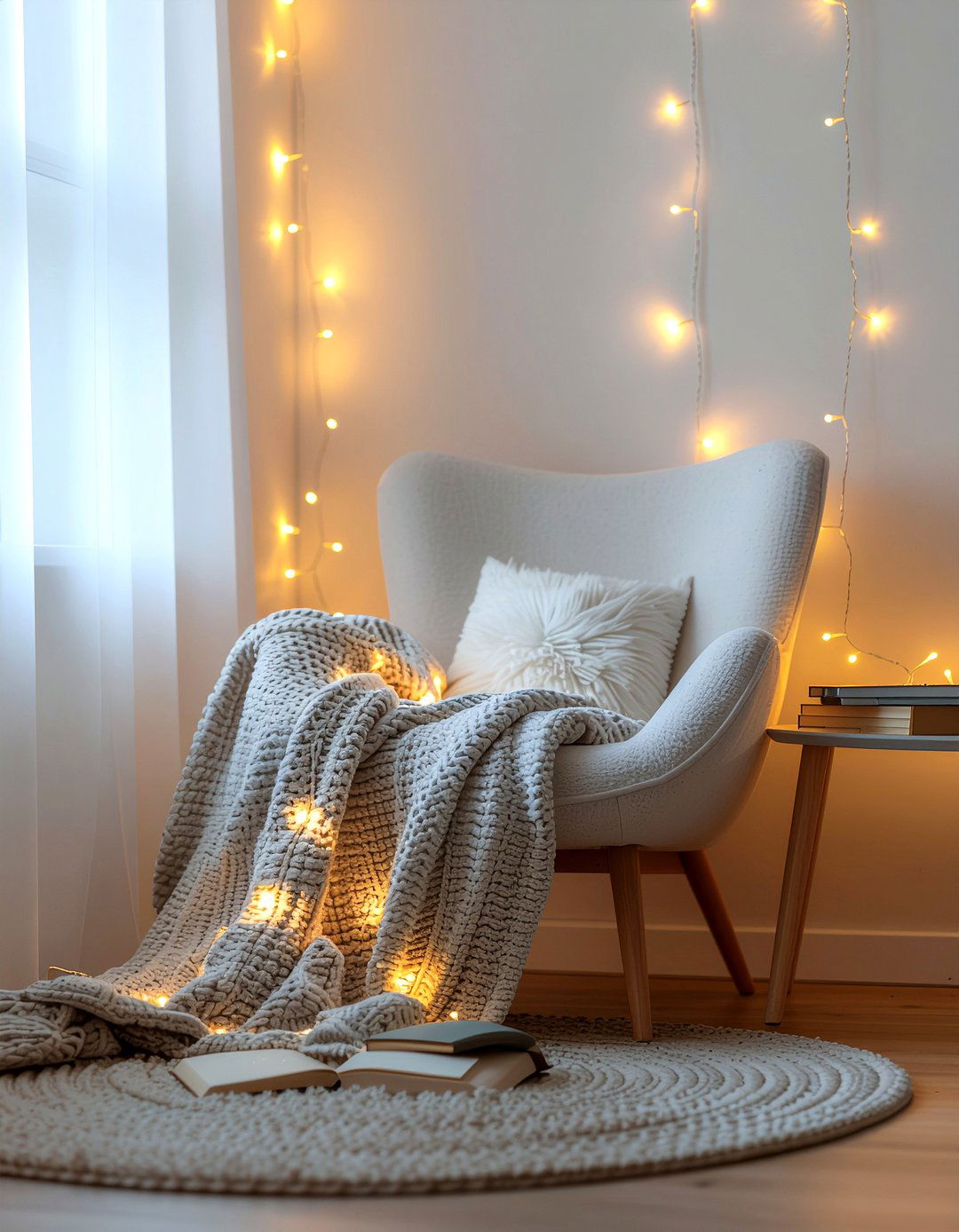 Reading nook fairy lights - 30 fairy light ideas