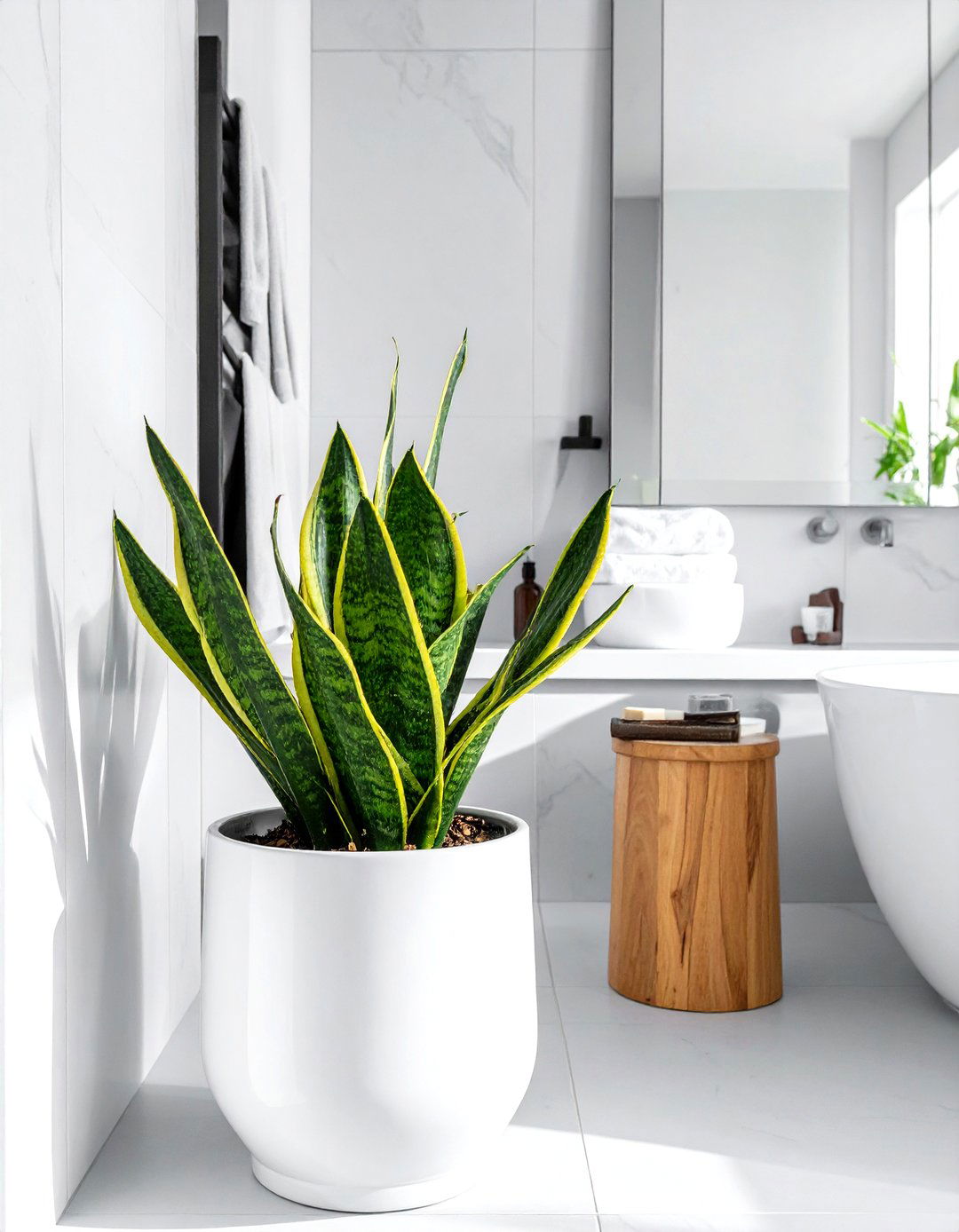Real indoor plants - 30 bathroom shopping list ideas
